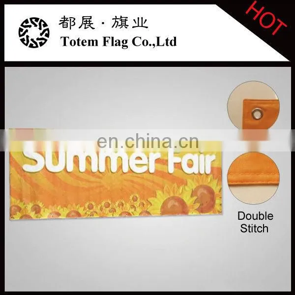 2015 Custom Advertising Outdoor Cheap Hanging Banner With Grommet photo-2