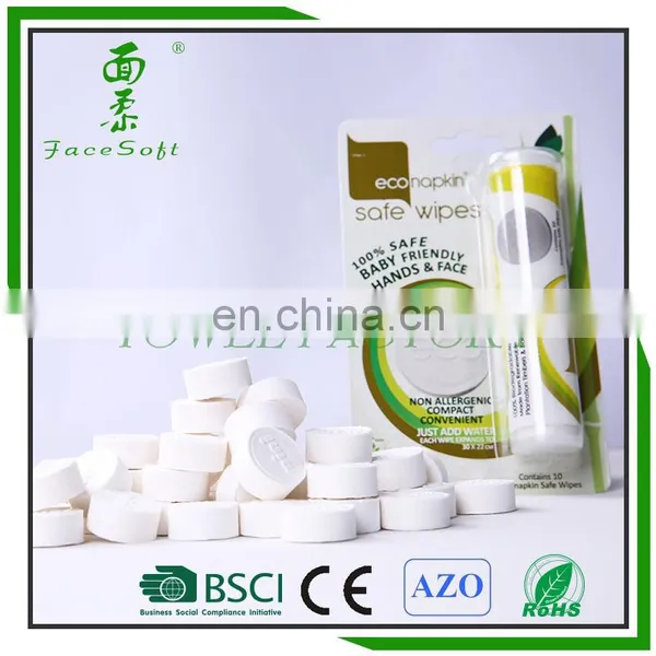 Eco-friendly Mini Magic Compressed Facial Tablet Tissue for Face Cleaning photo-4