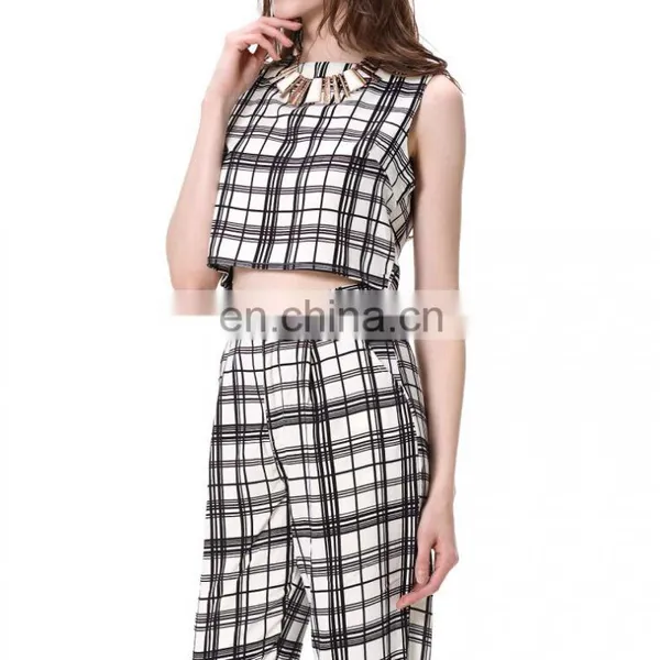 2018 Wholesale Sexy Two Pieces Latest Design Two Pieces Woman Clothes photo-5