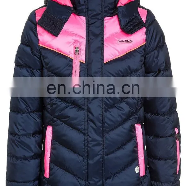 Oem Wholesale Fancy Girls Frock Design Down Jacket photo-5