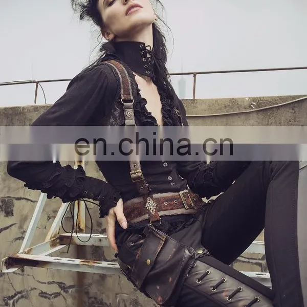 Gothic Longsleeve Blouse With Collar photo-3