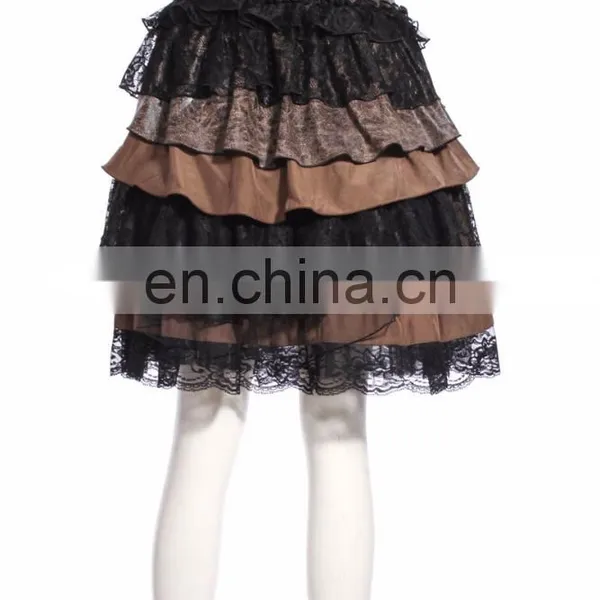 Steampunk Short Layered Double Skirt photo-2