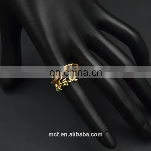 MCR-0021 In Stock Latest Fashion Design Gold Rings for Girl ,wedding Engagement Ring photo-3