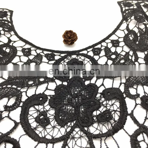 OLN14768 OLN14768 Elegant Black Neck Lace Design Ladies Suit Chemical Neck Design Lace photo-4