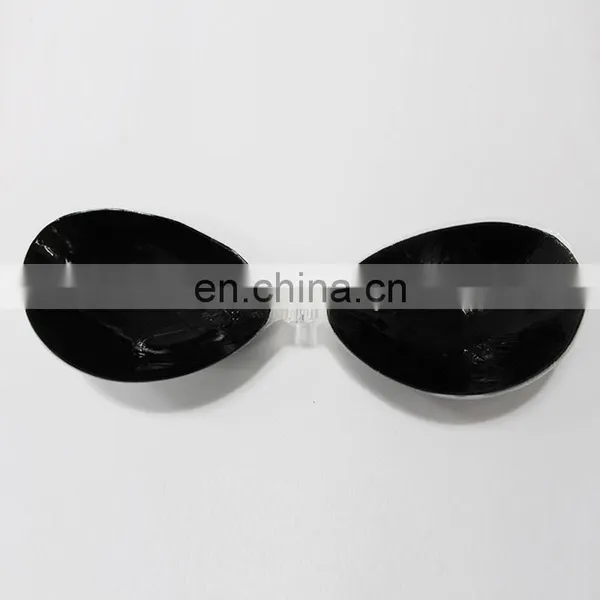ES6601 China Wholesale Supplier Backless Push up Sexy Black Silicone Bra for Women photo-3