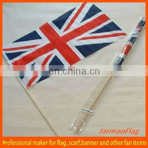 30*45cm Custom Hand Wooden Stick Flag