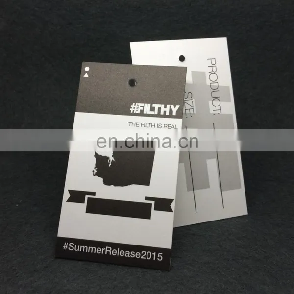 High Quality Design Paper Hang Tag With Metal Eyelet For Clothing And Fabric photo-4