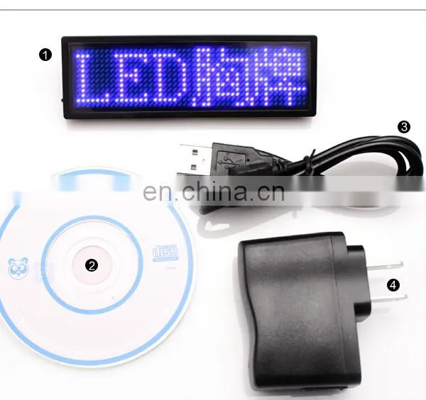 Custom Logo Magnetic Name Badge, Led Badge, Led Pin Badge