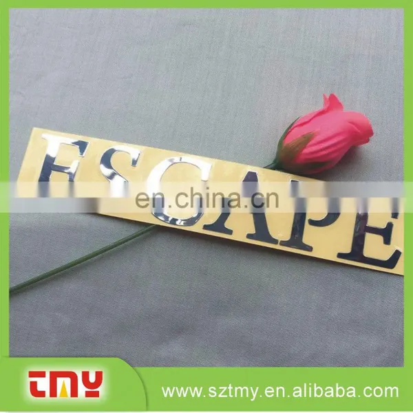 Custom Cheap Embossed Laber Sticker Adhisive Metal Laber Sticker photo-4