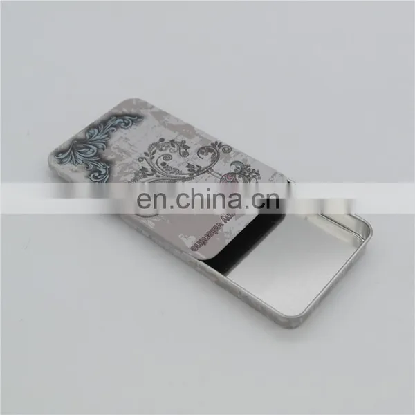 Small Metal Candy Tin Boxes With Slide Lid Chewing Tin Boxes photo-4