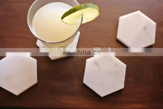 Hexagon Blank Marble Acrylic Coaster,marble Coaster photo-3