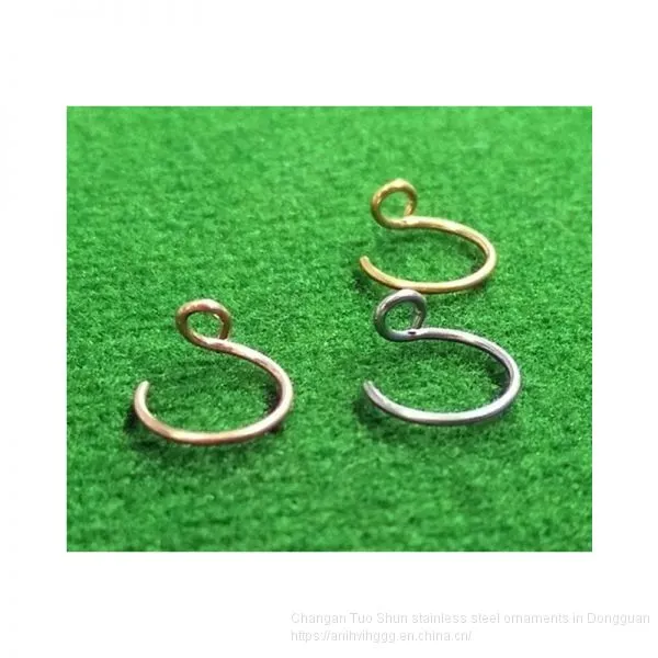 New Hot Money Puncture Stainless Steel Insert Drill Nail, Foreign Trade Jewelry Earrings, Titanium Steel Nose Ring Manufacturer Wholesale photo-2