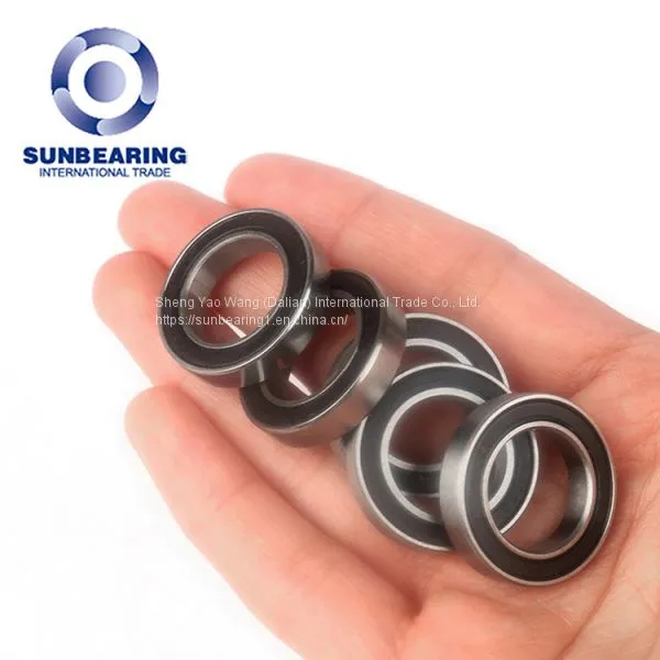 SUNBEARING Deep Groove Ball Bearing 6802 2RS By Size:15*24*5mm photo-5