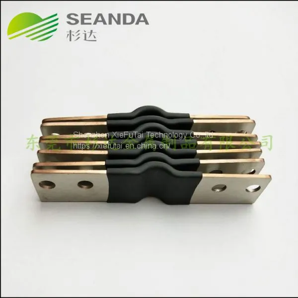 Flexible Insulated Copper Laminated Busbar for Lithium Battery With Heat Shrinkable Tube photo-2