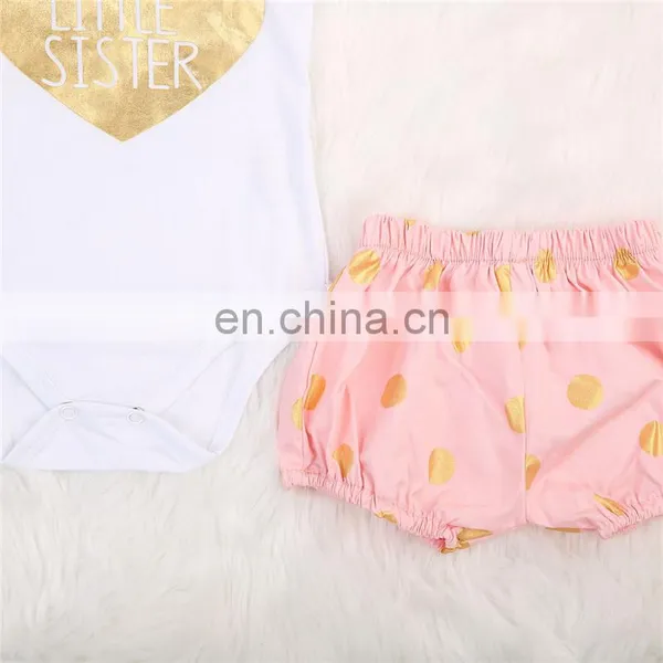 Baby Clothes Fashionable Short Sleeve Kids Romper Set photo-3