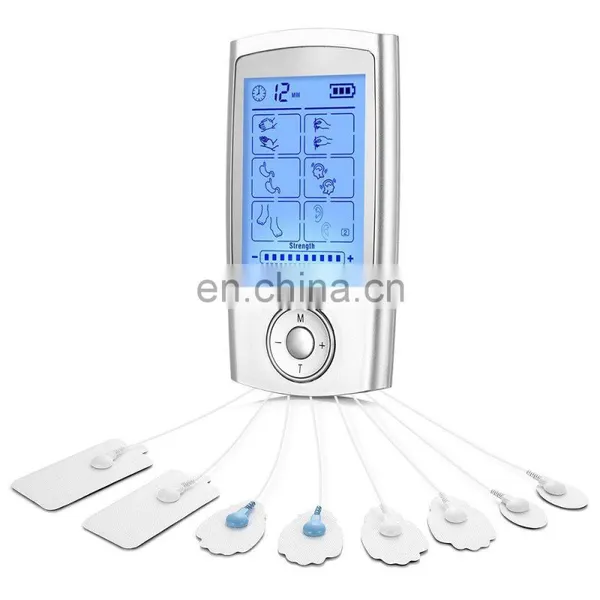 Tens Unit Machine Pulse Massager 16 Massage Modes Rechargeable Muscle Stimulator Device for Pain Relief
