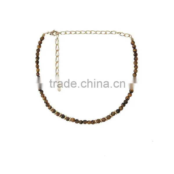 DC03-18 2016 Hot Fashion Rope Necklace Natural Stone Bead Necklace photo-6