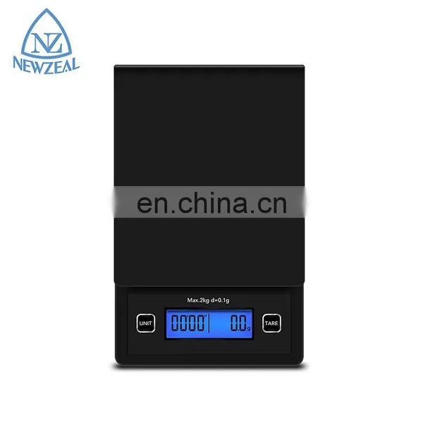 Private Label Weigh Full ABS Plastic Design Screen Kitchen Electronic Digital Coffee Weighing Timer photo-3