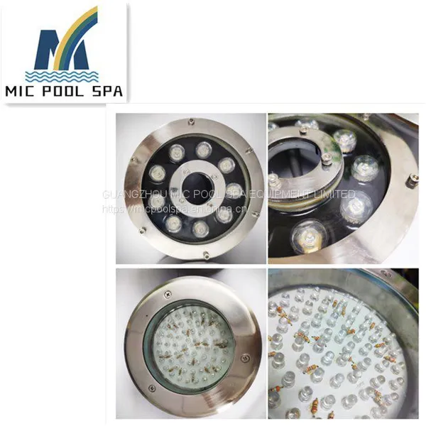 New Model Beam Light Underwater Floor Ground Spot Light Stainless Steel 304 Colorful Fountain Light photo-3