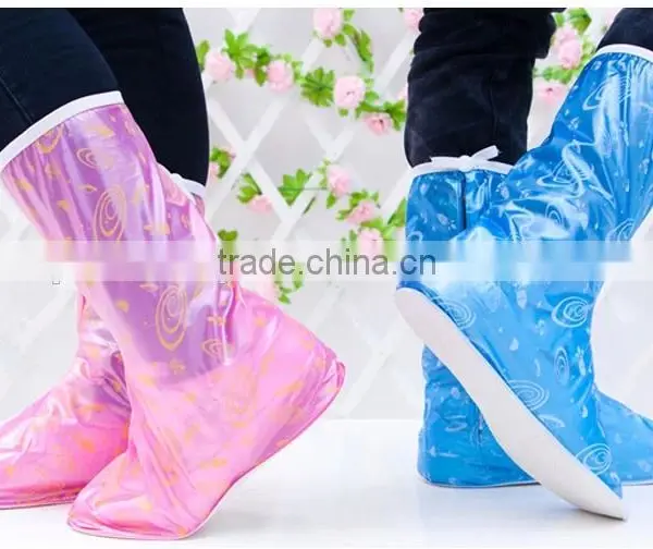 Hot Sale Waterproof Pvc White Transparent Shoe Cover Rain Boots photo-3