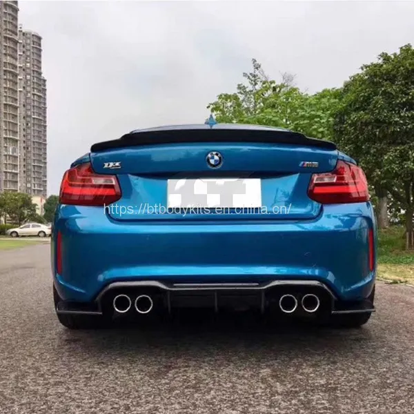 For BMW M2 M2C Converted MTC Carbon Fiber Full Set Front Lip Side Skirt Rear Diffuser Facelift photo-3