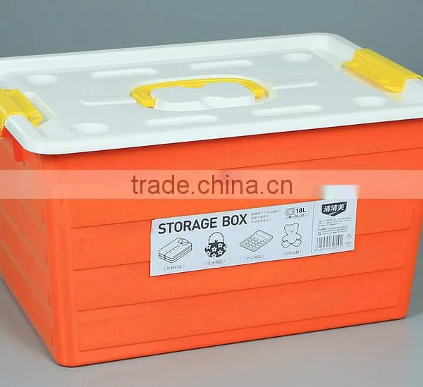 Multi Function Colored Plastic Storage Box With Handle photo-3