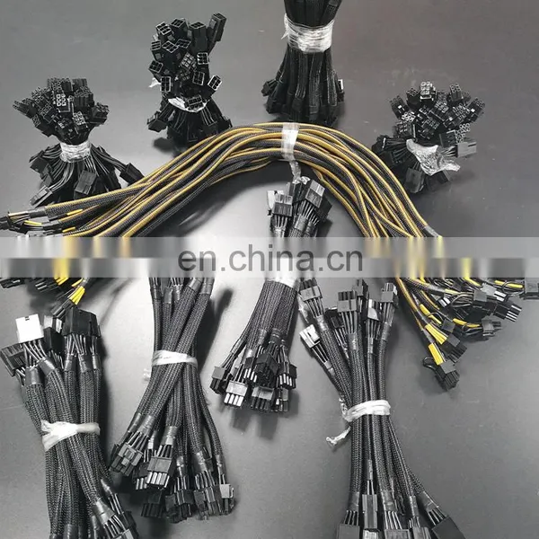 2022 Server Power Breakout Converter Board With 12 Pieces 6 Pin to 6+2 8 Pin Male PCI E PCIe PCI-E GPU Cable for 1200W PSU photo-4