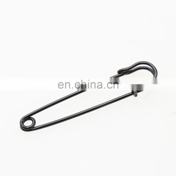 High Quality Black Large Safety Pin Quality Safety Pins Black Safety Pin For Dress Decoration photo-3