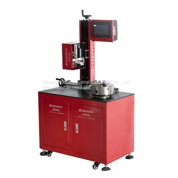 Flange Marking Engraving Machine Pneumatic Rotary Dot Peen Marking Machine photo-4