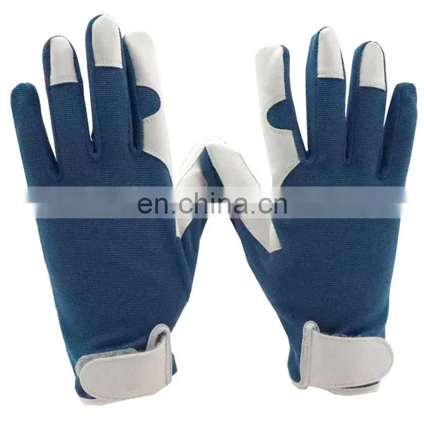Wholesale Cheap Household Wear Resisting Sheepskin Leather Working Safety Gardening Gloves For Women photo-2