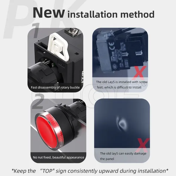 Ip65 22mm Key Rotary 2 Position 10a SPDT Start Stop Switches Latching for Control Panel photo-4