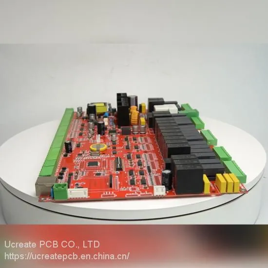 Red Soldermask Industry Control Electronics PCB Assembly photo-2