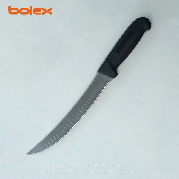 Hollow Edge CHINA 8 10 12 Inch 20cm 25cm Cook Knife Granton Flutes Edge Grind Breaking Knife COZZINI OMCAN NELLA CUTLERY PROFESSIONAL KNIFE SHARPENING GRNDING RENTAL EXCHANGE KNIVES CHINA Butcher Cleaver Knife photo-5