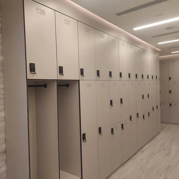 Solid Black Locker Cabinet 2 Tiers 12 Doors Locker photo-2