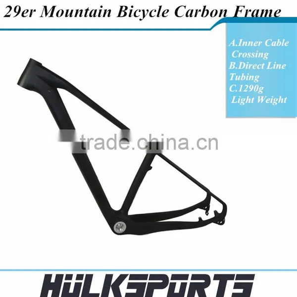 Carbon Frame 29er Mountain Bicycle Frame Carbon Bike Frame 142x12 Rear Axle Thru-axle 29er Carbon Mtb Frame photo-3