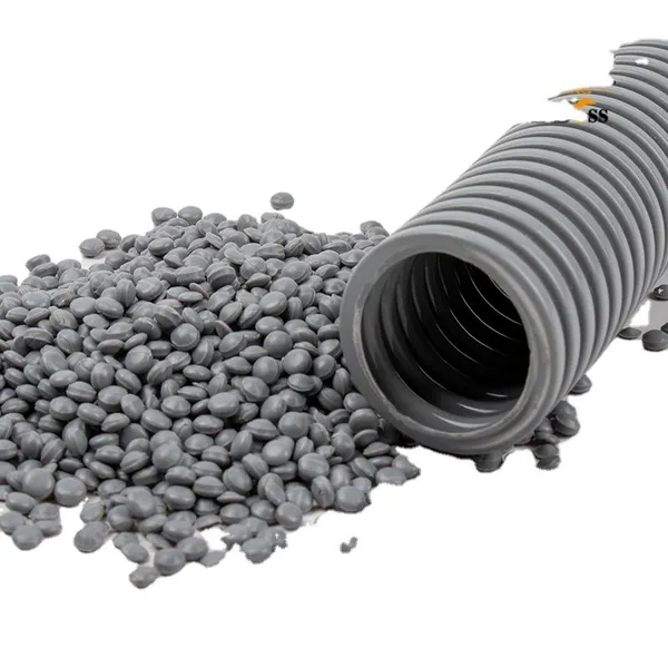 Spiral Reinforced Flexible of PVC Polymers Conduit Pipe Coupling  PVCCompound Granules