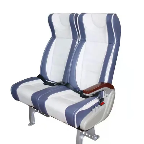 Railway Passenger Coach 2nd Double Seats With Fixed Back
