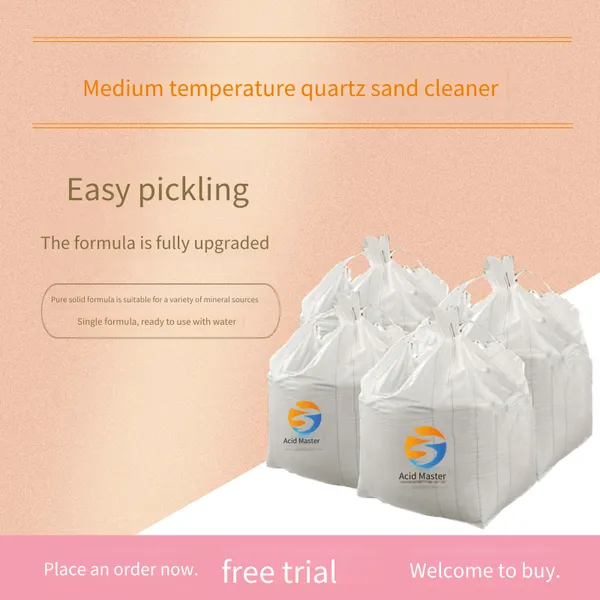 Medium-temperature Quartz Sand Cleaner for Cleaning Quartz Sand, Acid Master, Solid Acid