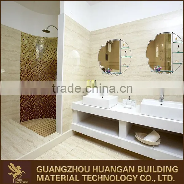 Home Decorative Bathroom Mirror With Stainless Steel Shelf photo-2