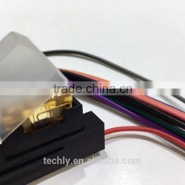 2 Rows x7 Pin Black 2.54 Pitch Connector Connection With 5A Fuse Wire Harness photo-2