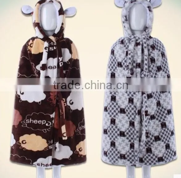 Plush Bathrobe / Plush Baby Bathrobe / Plush Bathrobe Blanket photo-3
