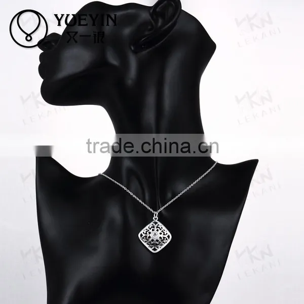 America Hot Selling New Fashion Style Fast Delivery Wholesale Fashion Silver Plated Zircon Necklaces photo-6