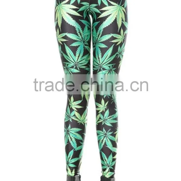 95% Polyester 5% Spandex Wholesale Custom Printed Leggings for Sale photo-2