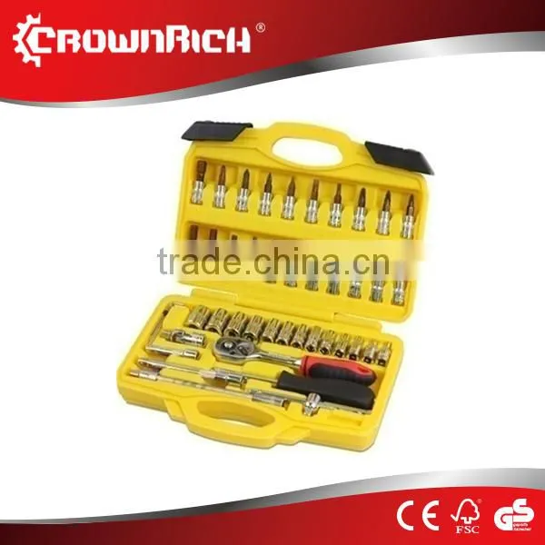 46 PCS 1/4" DR. Socket Wrench Set Chinese Supplier 38 Years Export Experience