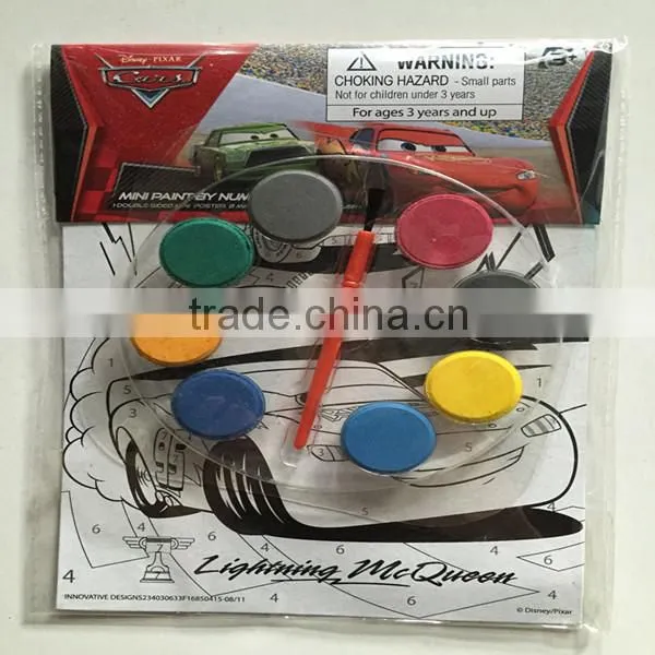 Car Water Color Paint Set With Art Brush