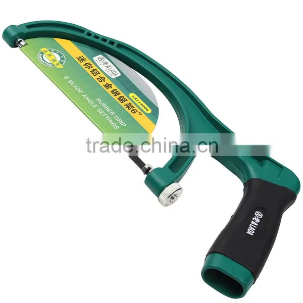 LAOA Hacksaw Mini Aluminum Alloy Steel Frame Double Metal Saw Hand Saw photo-3
