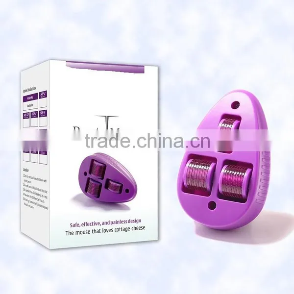 Fashion Mouse Skin Care Roller 3 In 1 Stainless Micro Needle Therapy Face Needle Roller Massager photo-5