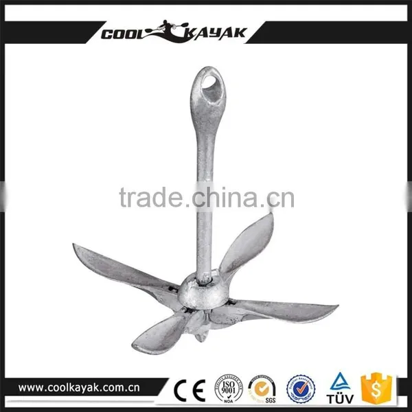 Marine Folding Grapnel Kayak Anchor Hot Dipped Galvanized 1.5kg Quality Choice photo-4