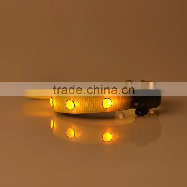 Luminous Dog Collars, 5050 LED Strip LED Collars, 2.5cm Width,locking Dog Collar photo-4