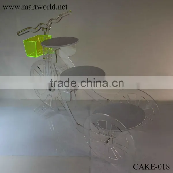Amazing Bicycle Shape Acrylic Wedding Cake Stand Cake Decoration Wedding Decoration Wholesale Cake Decorating Supplies CAKE-018
